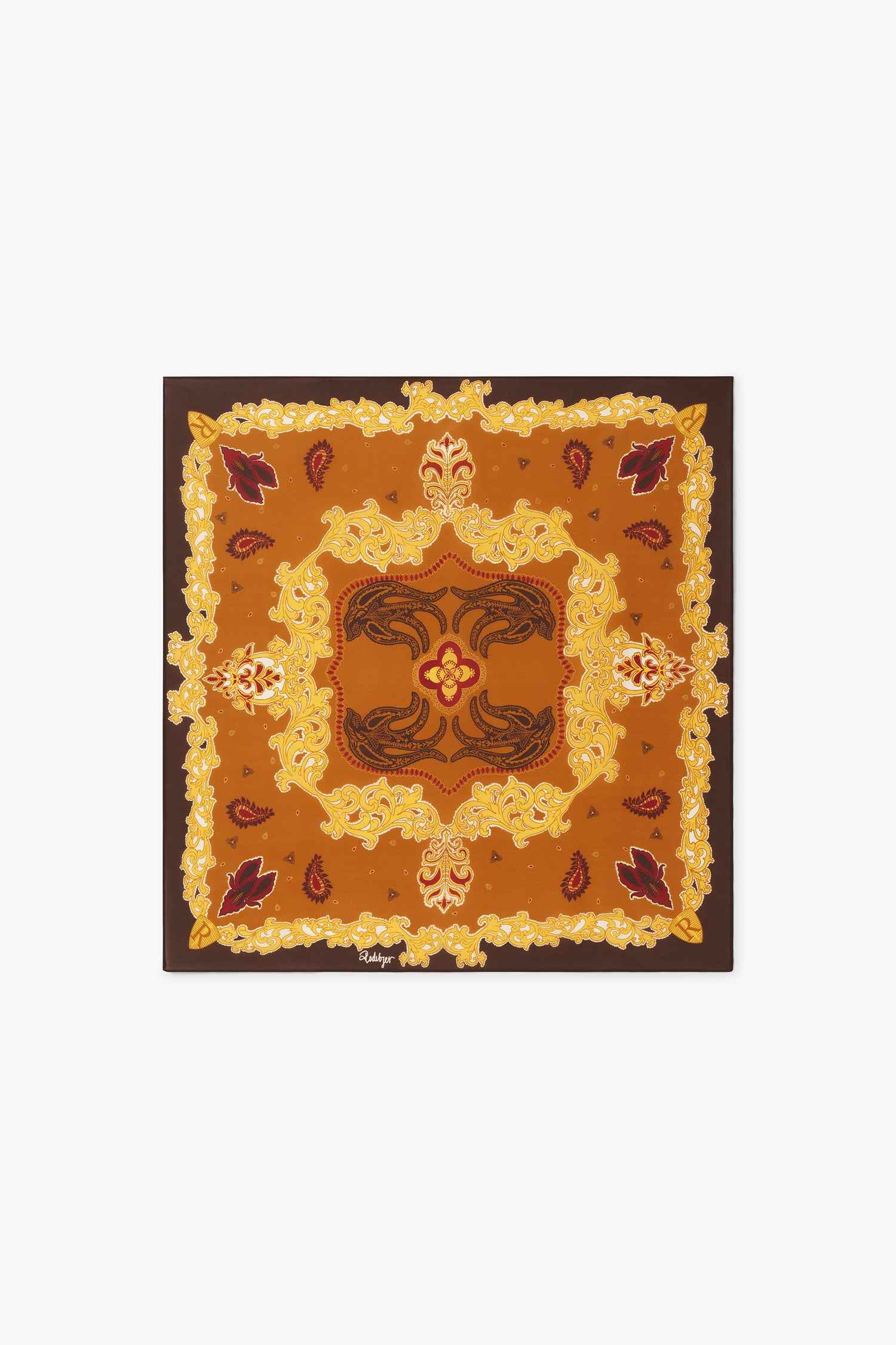 The Marsala Swallow scarf