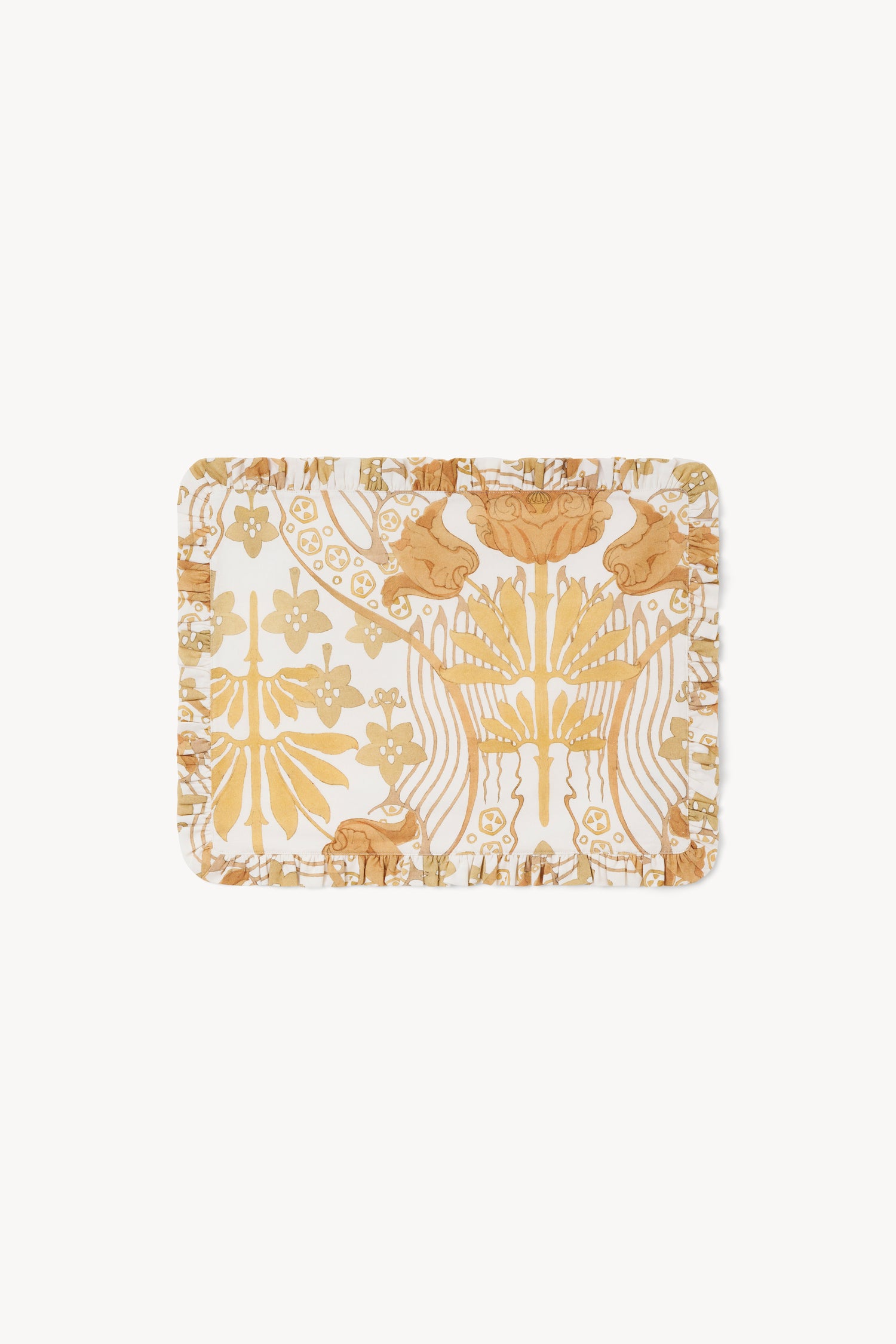 The Birgitta frill-trimmed placemat in Tulip print 2P