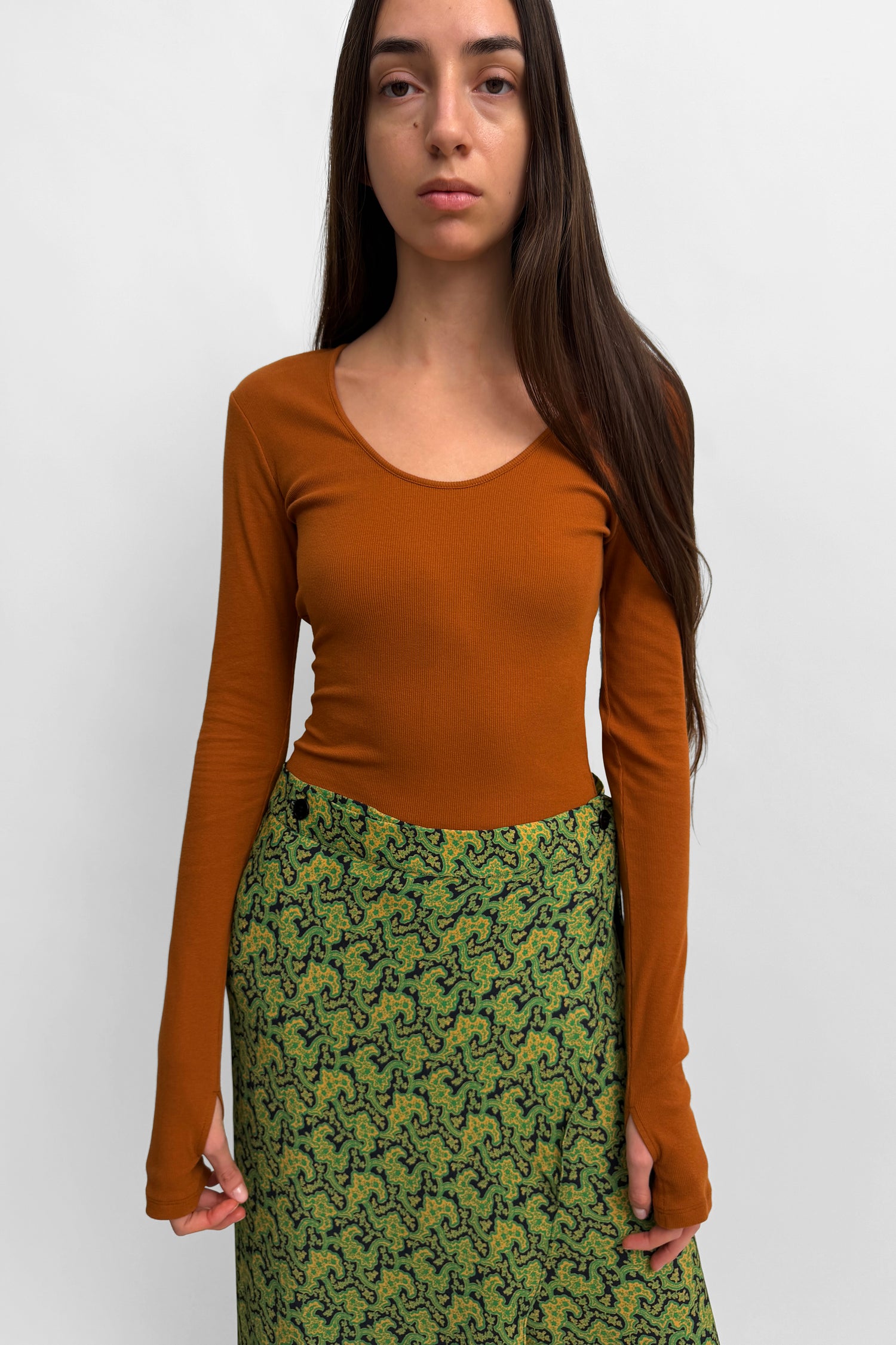 The Hutton scoop neck jersey dance top