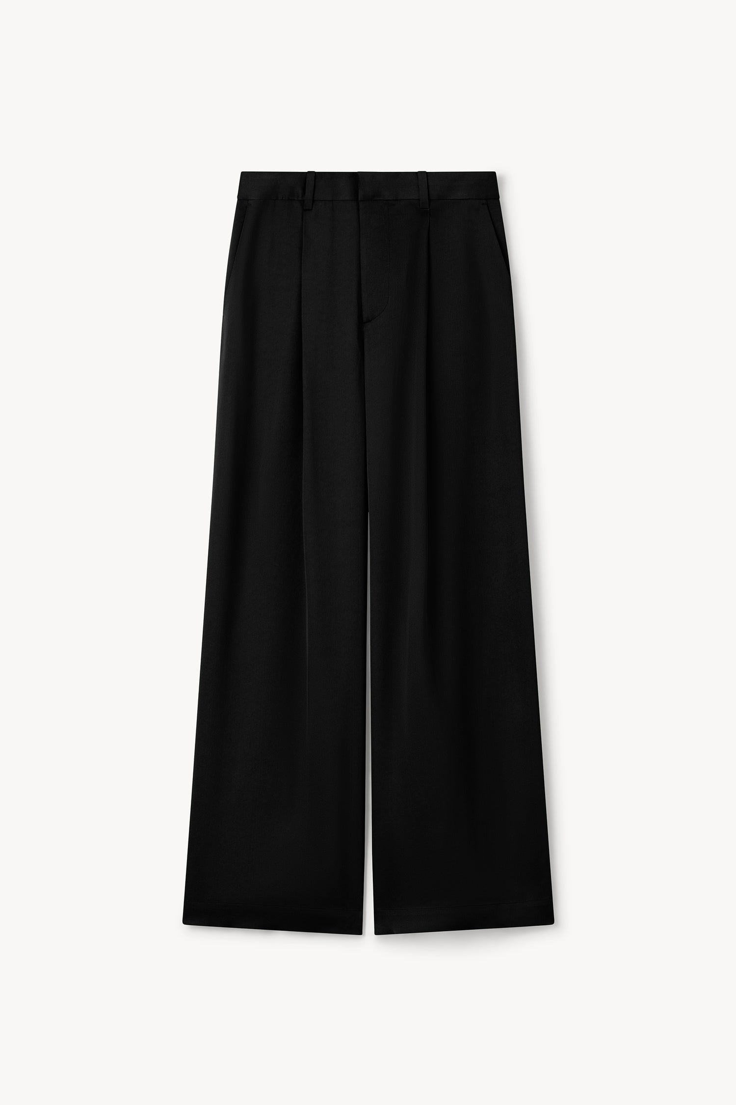 The Lorna shiny pleat pants