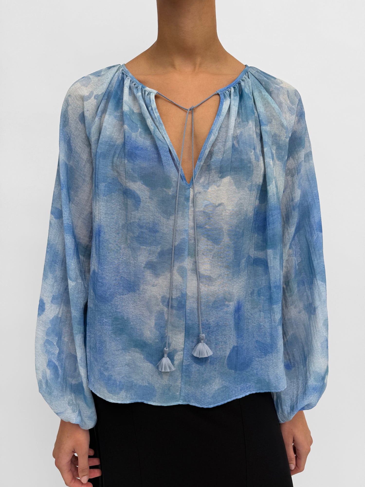 The Phoebe blouse in Clouds