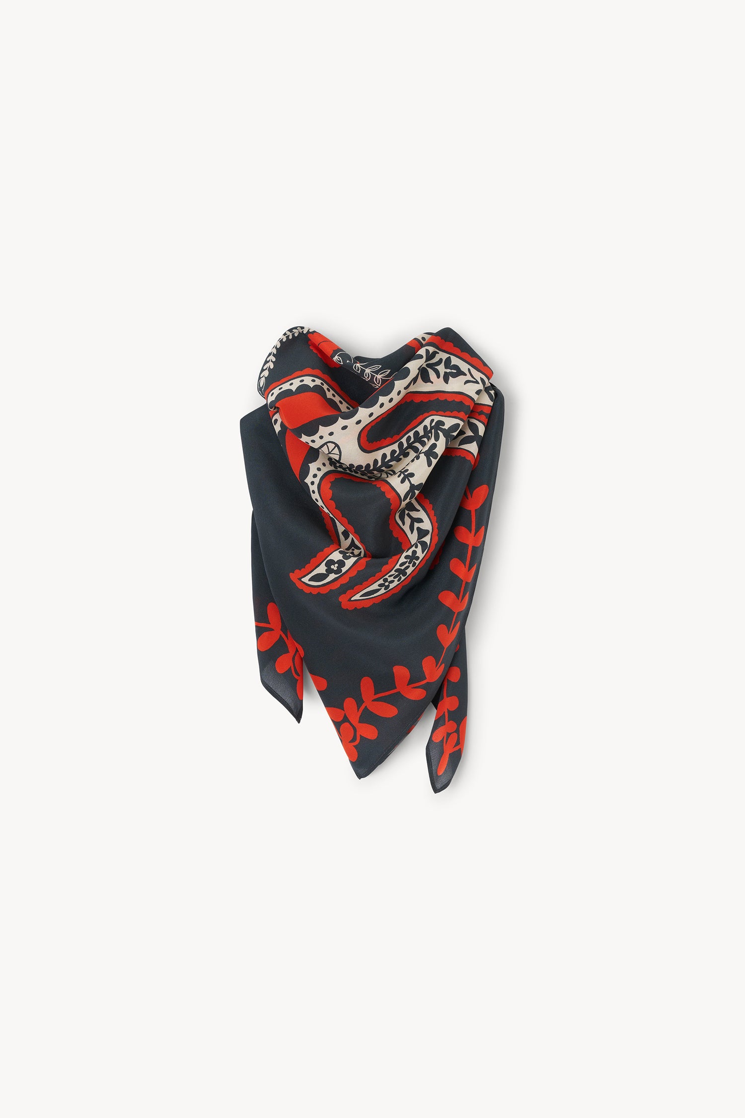The Four Swallow silk scarf