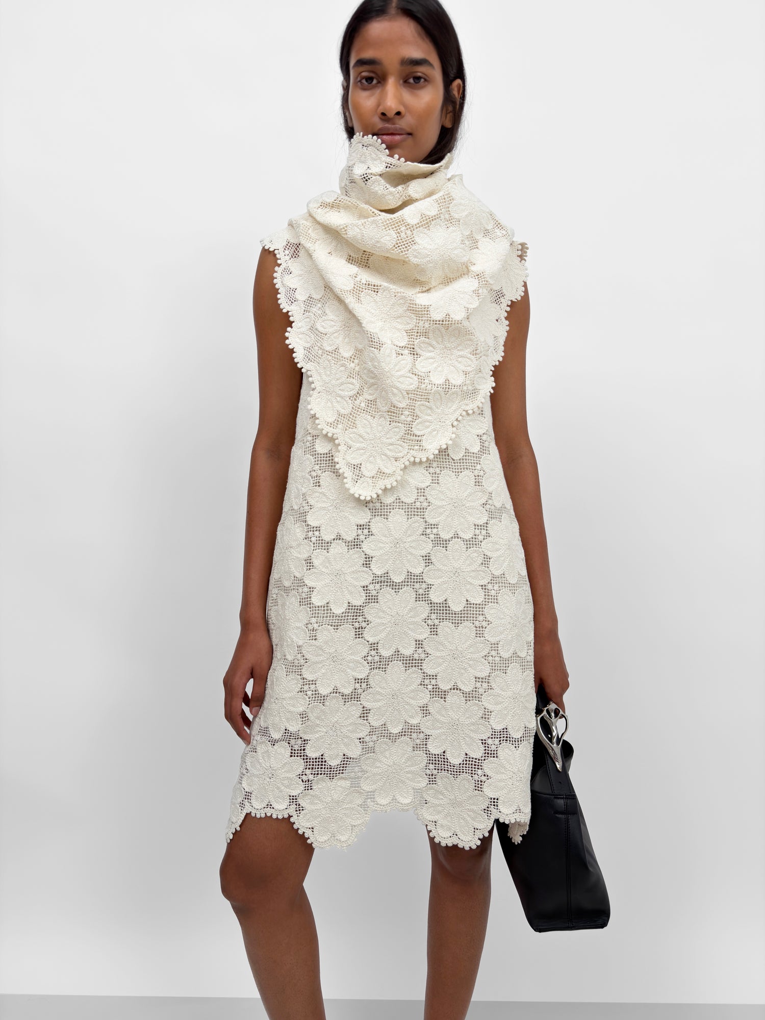 The Josefin crafted crochet lace table runner