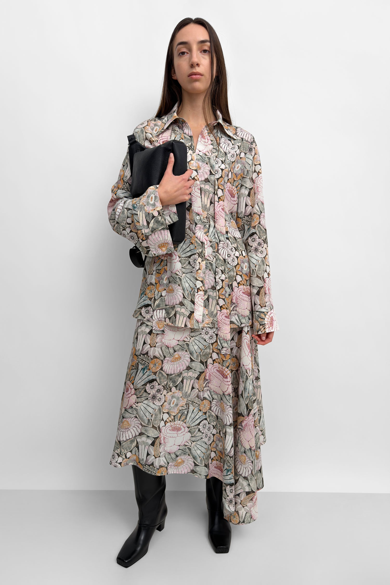 The Euni silk blend shirt blouse