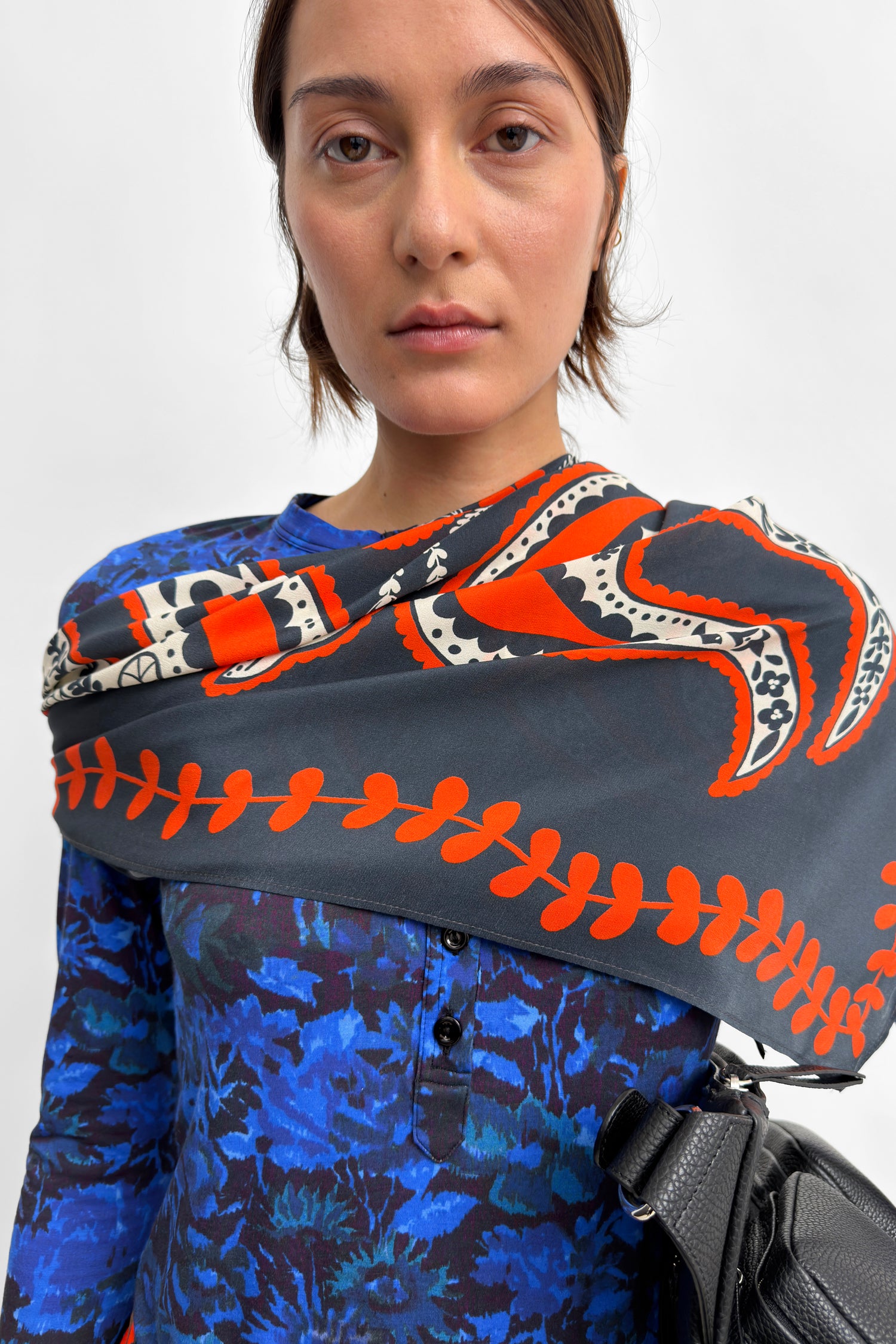 The Four Swallow silk scarf