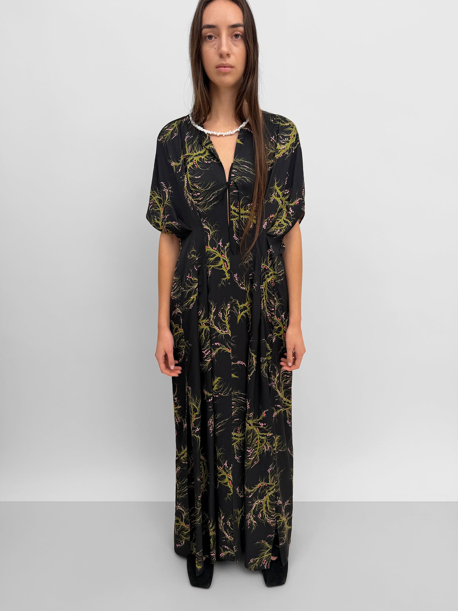 The Kylie maxi dress in Seaweed