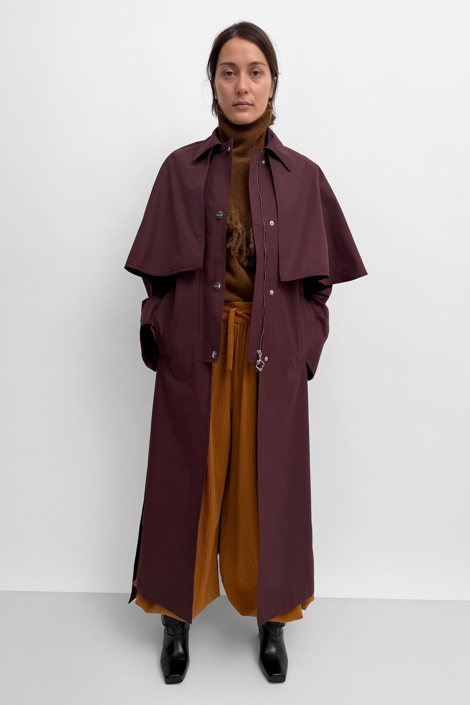 The Malin Long country cape coat