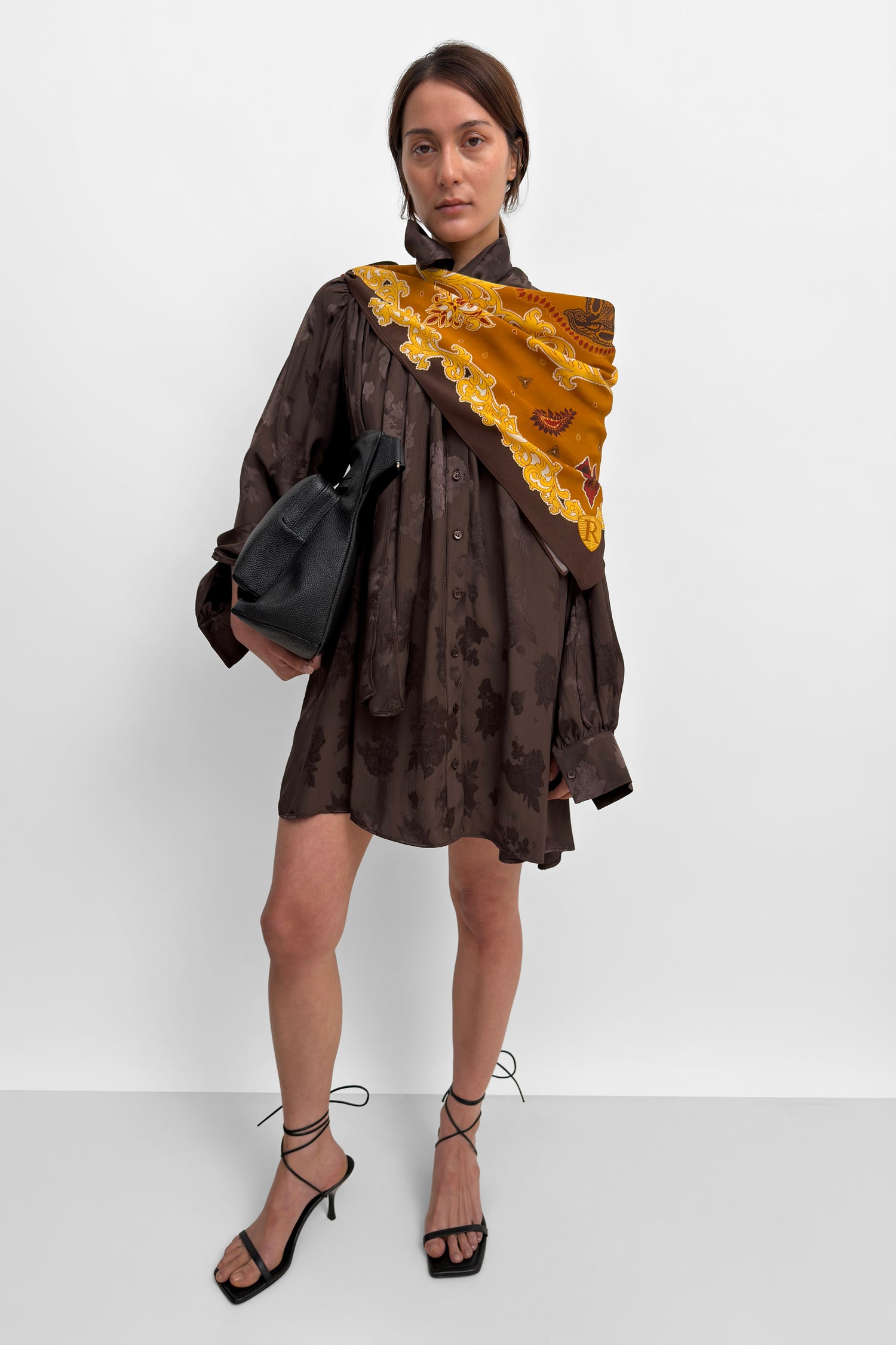 The Marsala Swallow scarf