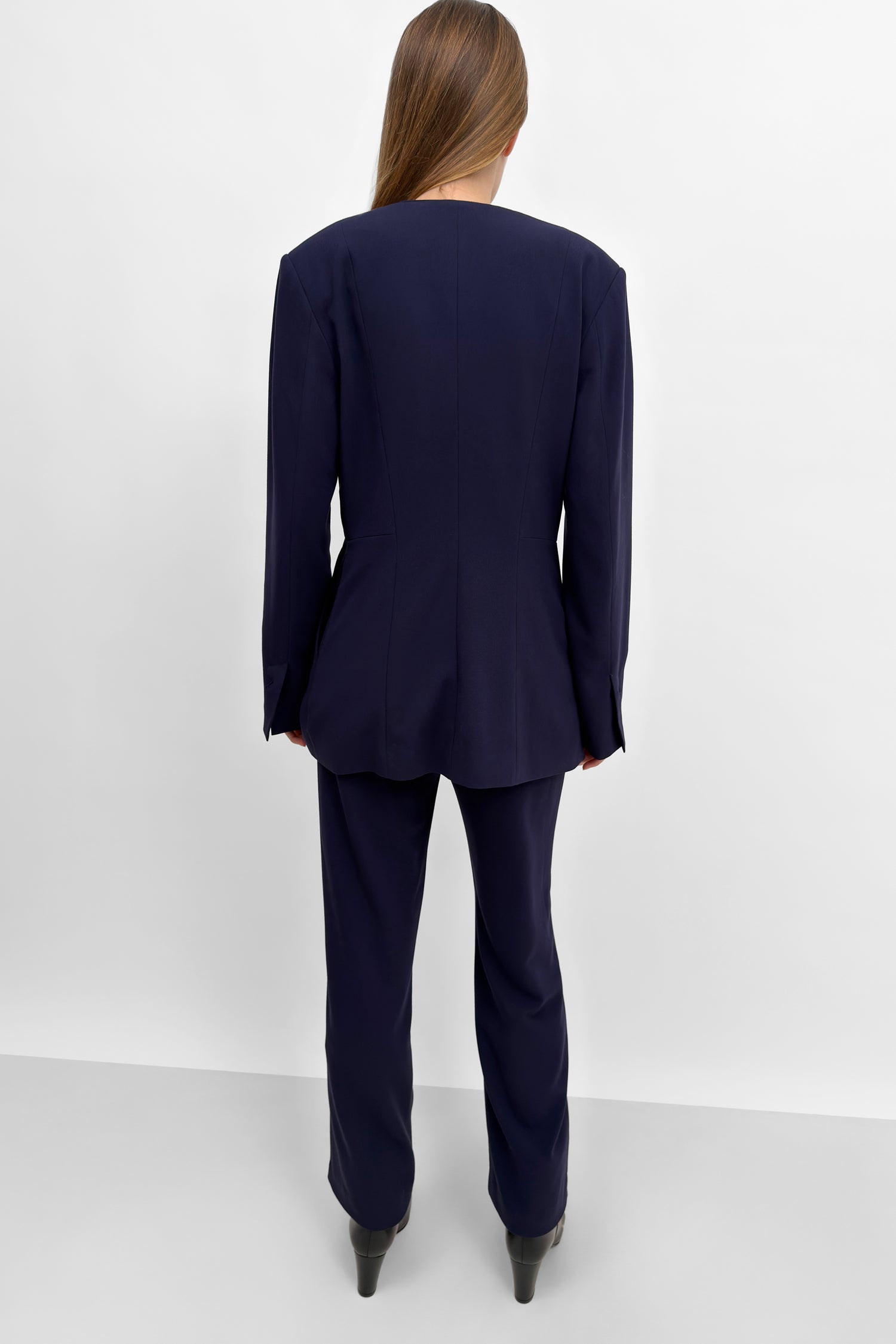 The Ouri cinched crepe blazer jacket