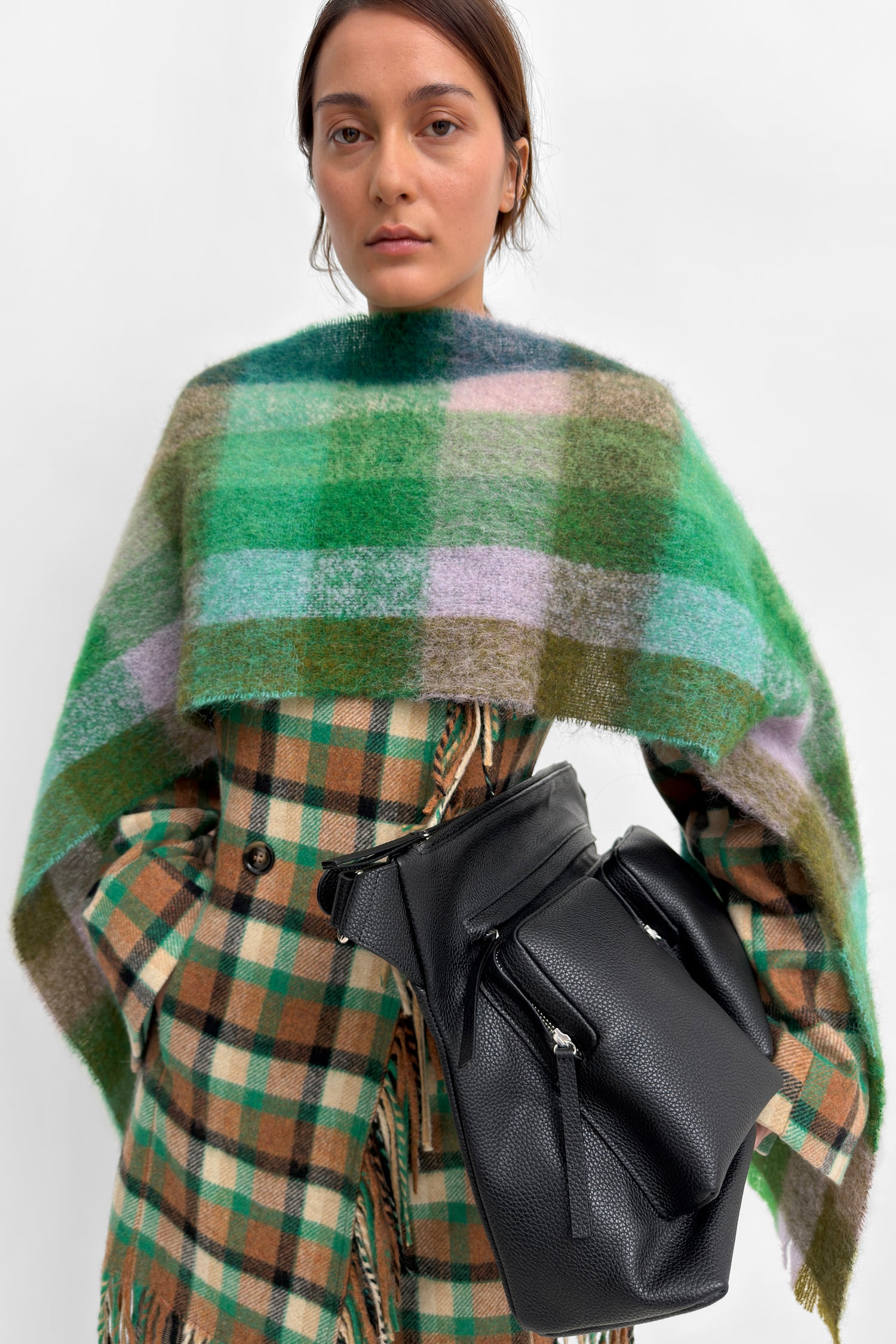 The Youla fringed blanket coat