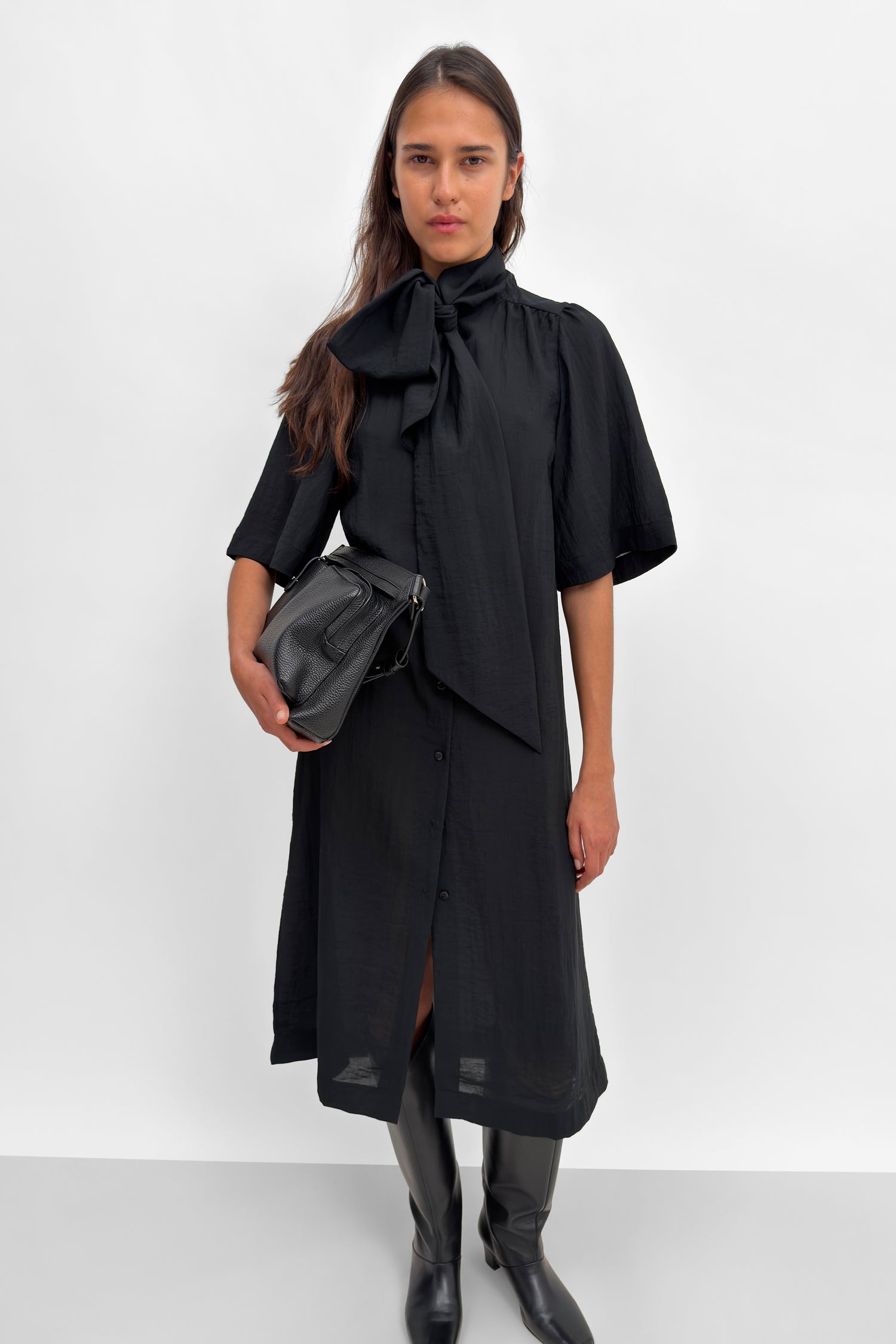 The Adela airy scarf dress